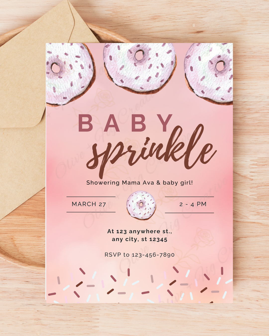 Baby Sprinkle Invitation