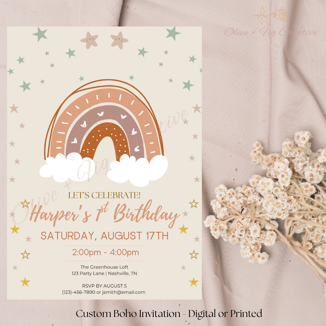 Boho Birthday Suite – Soft & Sweet 1st Birthday Theme