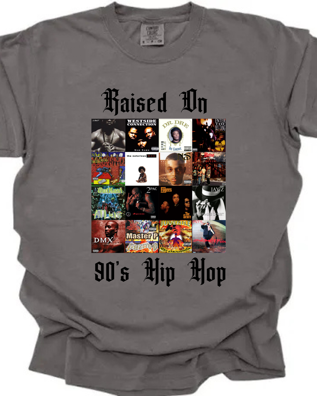 RAISED ON 90s Hip-Hop Tee