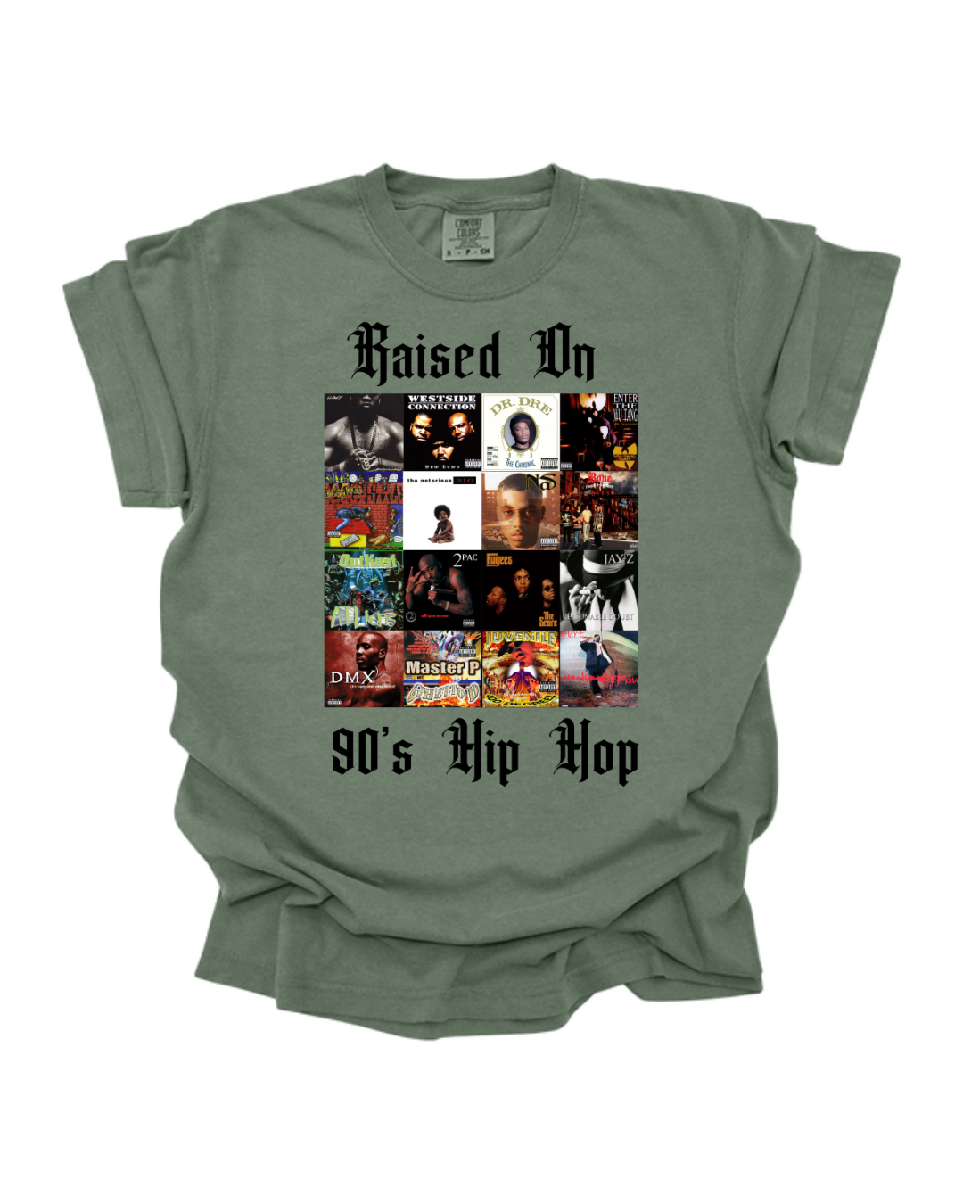 RAISED ON 90s Hip-Hop Tee