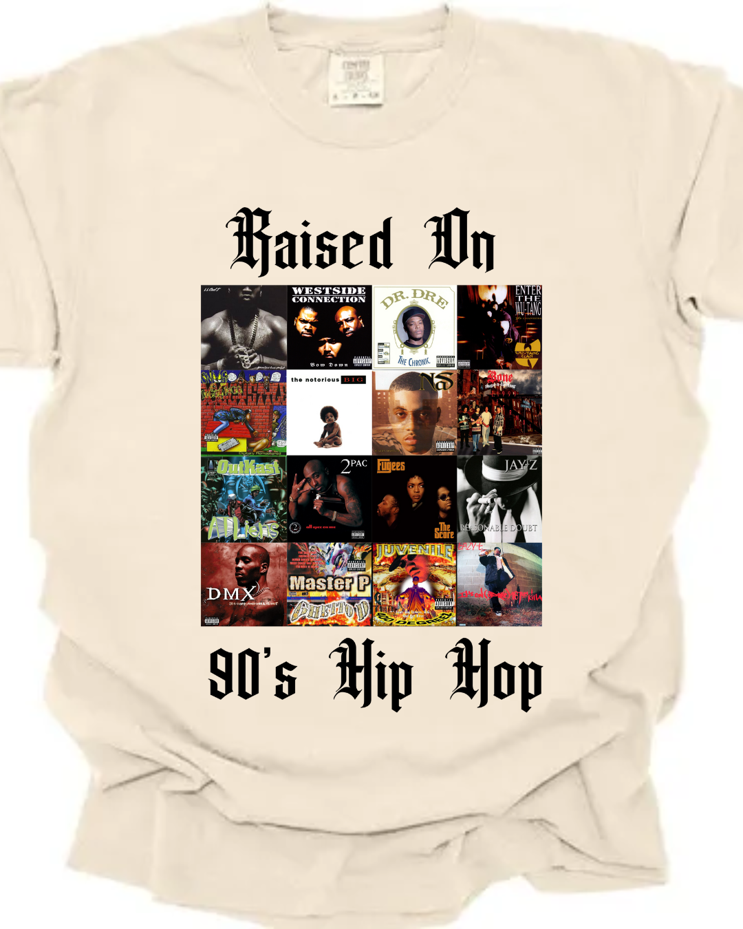 RAISED ON 90s Hip-Hop Tee