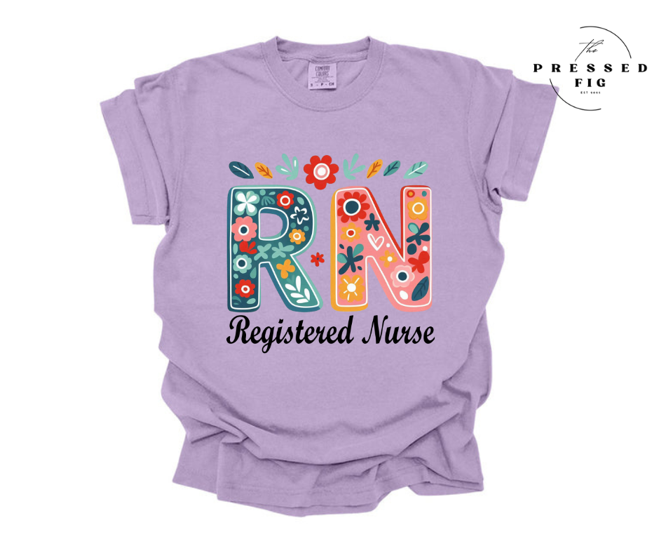 Floral RN | PREORDER Graphic Tee