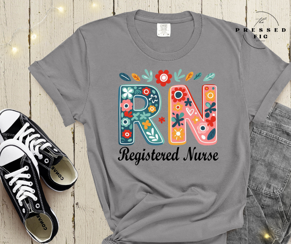 Floral RN | PREORDER Graphic Tee