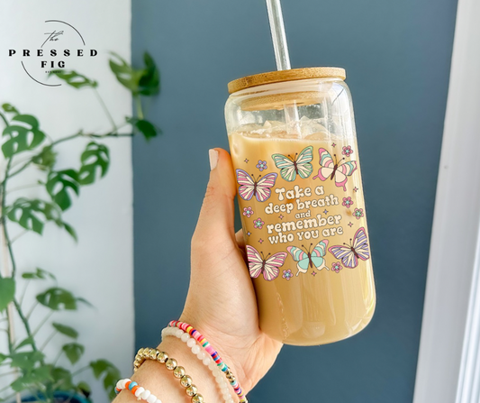 Mental Health Glass Cup – Choose Your Design