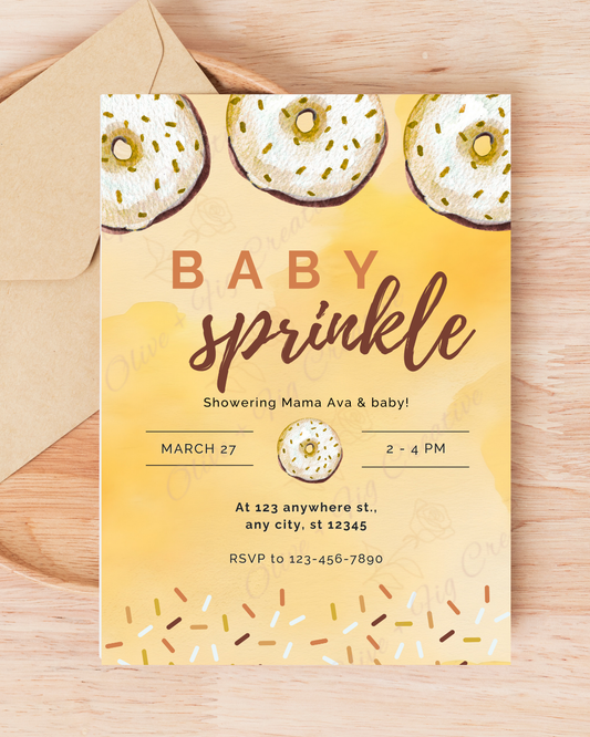 Baby Sprinkle Invitation