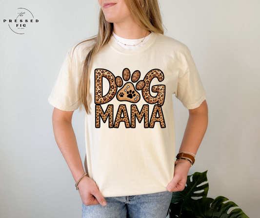 Leopard Print Dog Mama Tee