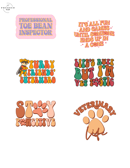 Vet Life Stickers