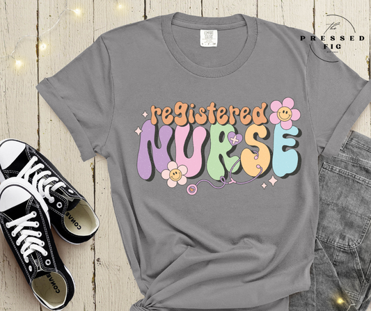 Groovy Registered Nurse | PREORDER Graphic Tee