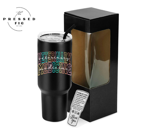 Vet Life Tumblers | 30 oz & 40 oz Stainless Steel Cups w/ Lid & Straw
