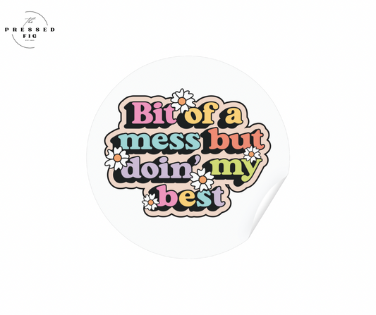 Cozy Chaos Vinyl Sticker Collection – Individual or Bundle