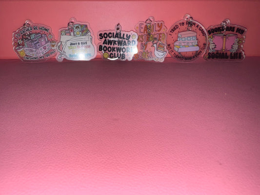 Bookish Babe Acrylic Keychains