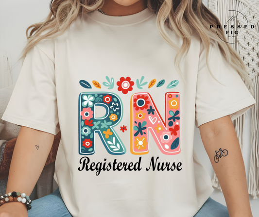 Floral RN | PREORDER Graphic Tee